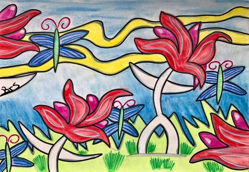 Flight of the Crimson Blooms